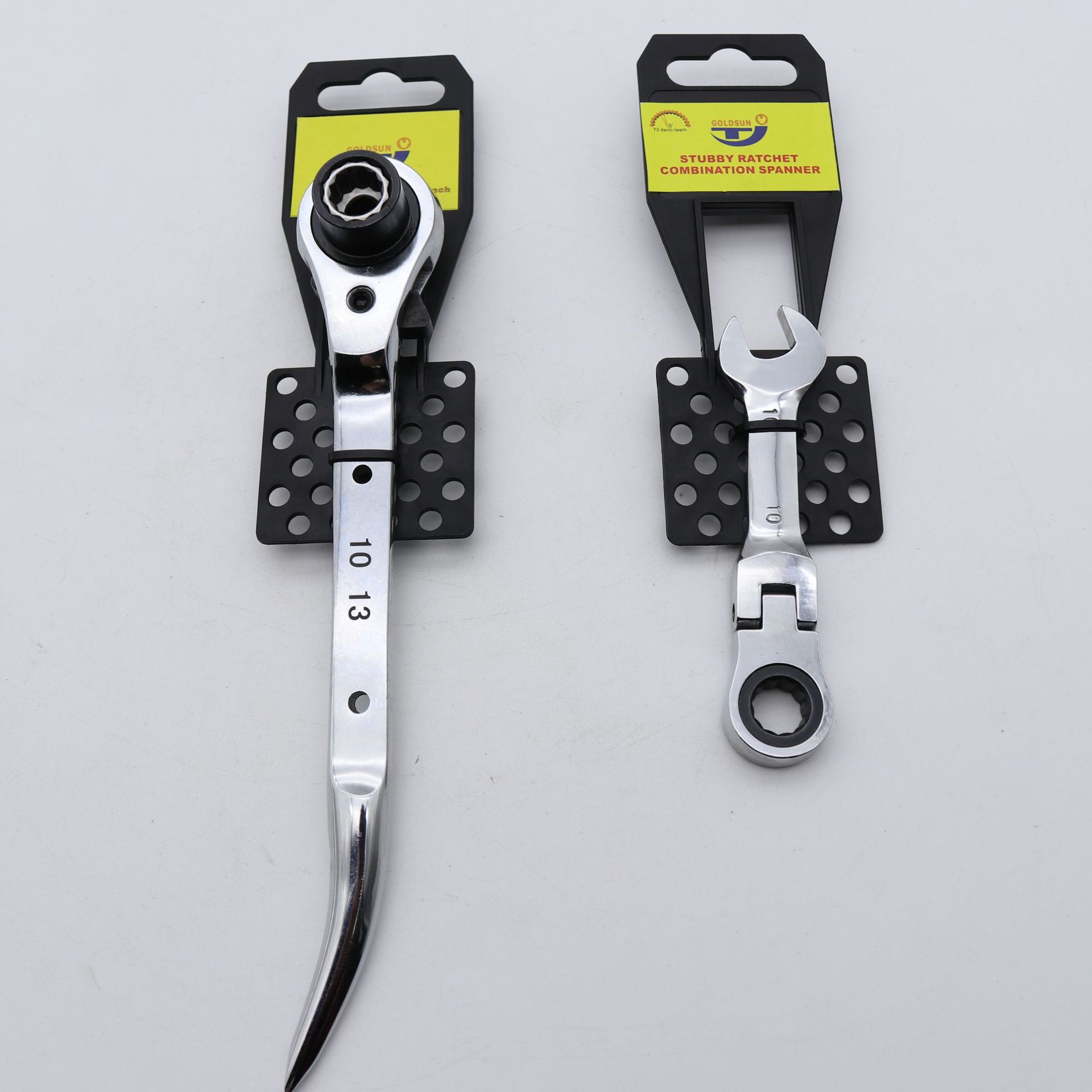 架子木工专用拓森尖尾棘扳手 六角快速棘轮两用开口扳手19-22MM