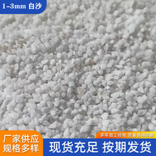 供应纯白色石英砂白沙子水处理填坑造景足球场草坪填充砂白沙子