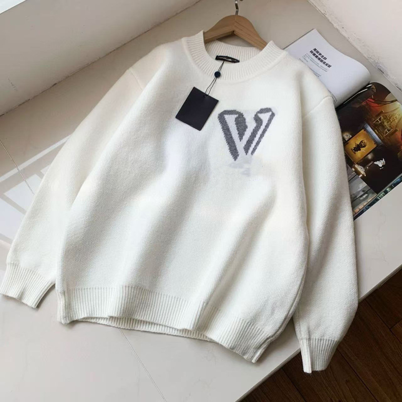 Big Brand Lujia Ski Series Intarsia Round Neck Floral Logo Men's and Women's Dalang Knitwear Bottoming Knitwear Big Brand Lujia Ski Series Intarsia Round Neck Floral Logo Men's and Women's Dalang Knitwear Bottoming Knitwear