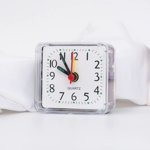 182 square clock white