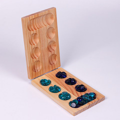 Wooden pine mancala chess for boys and girls particle return to warehouse educational toy space thinking African toy game chess