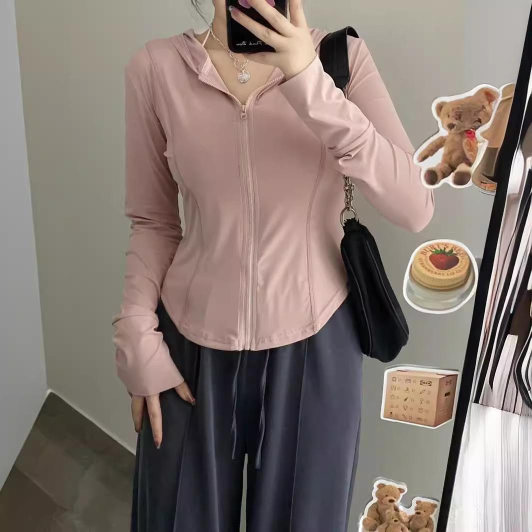 Sun protection clothing women's summer ice silk breathable hooded coat top sun protection clothing UV protection sun protection blouse