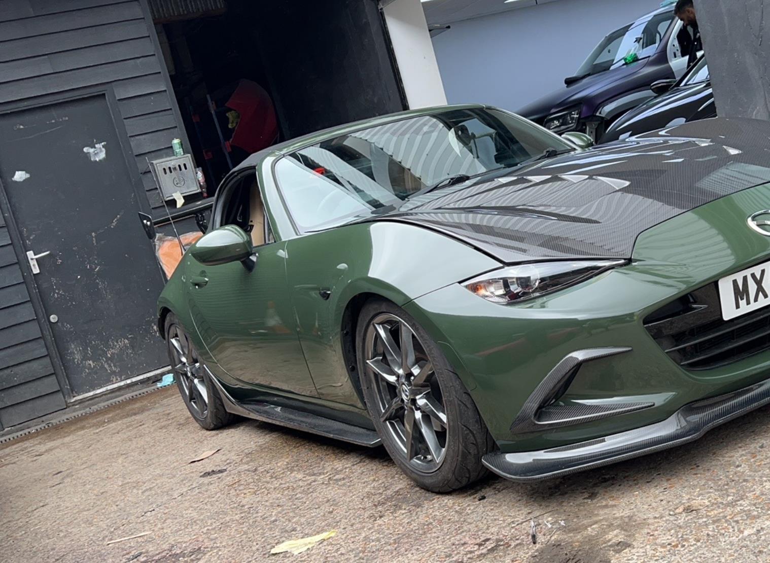 Suitable for Miata Mazda Mx5 Nd Carbon Fiber Modification Rc Fixed Wing Plus Rear Spoiler Gt Rear Wing