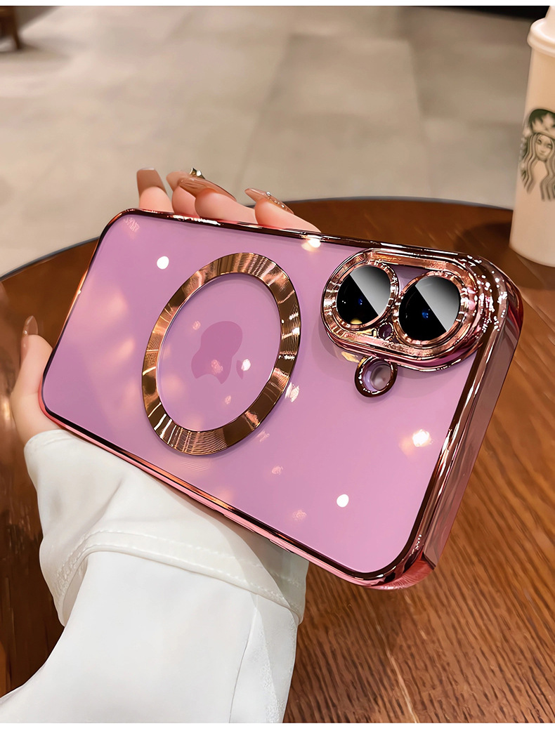 Chica en polvo-filtro magnético-película con lente akn