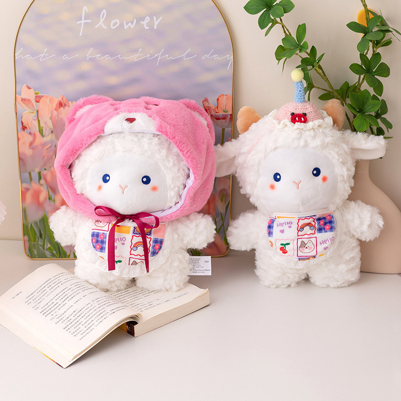 Original Soft Lamb Cute Doll Girly Heart Plush Doll Healing Doll Christmas Gift for Children and Girls
