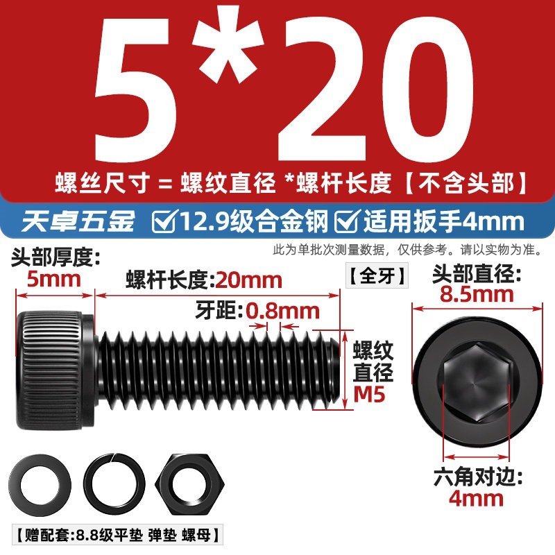 Болт Tianzhuo Wujin M5x20