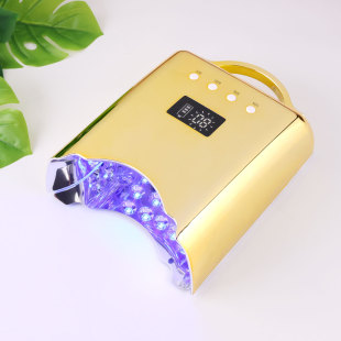 New cross-border portable high-power non-black hand power storage fast curing mirror interior nail lamp for manicure