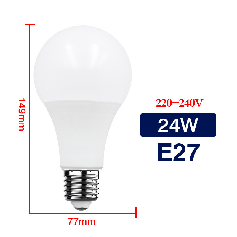 クロスボーダー LED ネジ電球 e27 電球ランププラスチックパッケージアルミ超高輝度屋内照明家庭用省エネ電球卸売|undefined