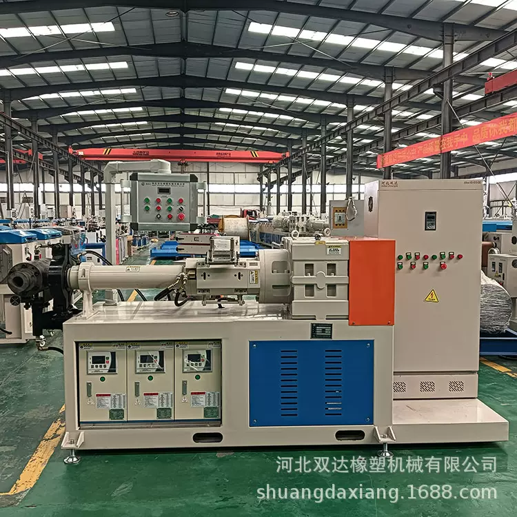 液压胶管挤出机超高压钢丝编织层覆胶汽车复合橡胶管挤出生产线