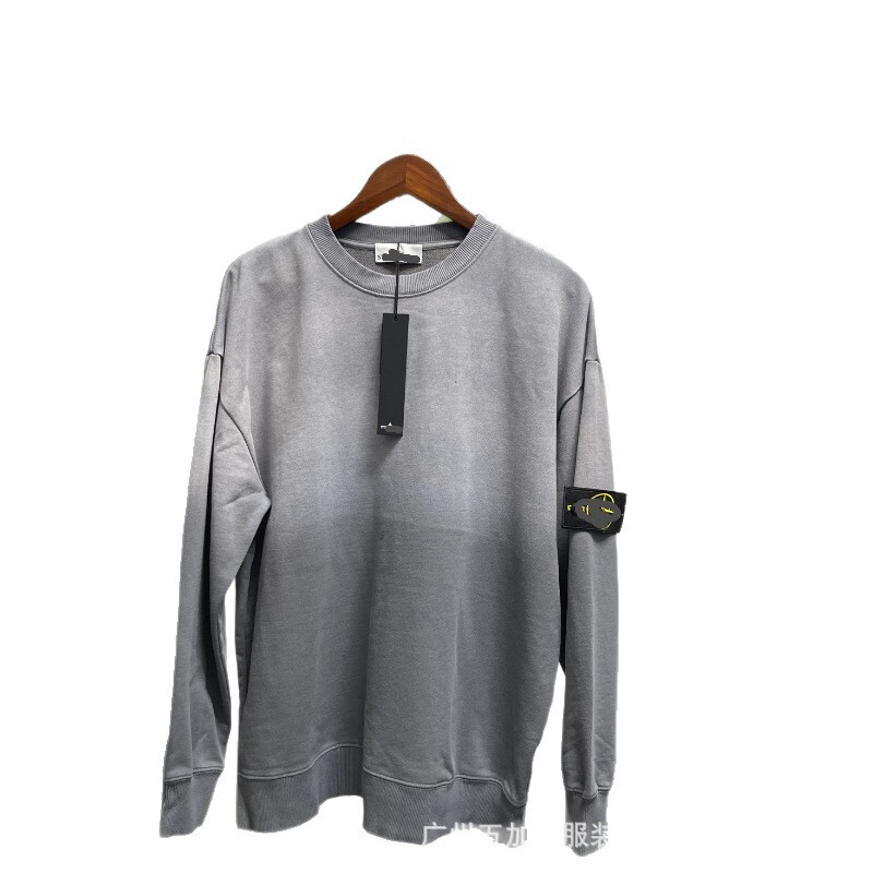 Cross-Border Trendy Brand Shidao 370g Washed Loose-Fit Hooded Sweatshirt Vintage Wax-Dyed Distressed Long-Sleeve Casual Hoodie