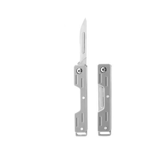 Stainless steel beauty knife sharp surgical knife mini foldable pocket knife home use unboxing knife paper cutting knife keychain small knife