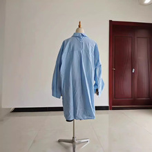 棉麻衬衣女欧美宽松衬衫
