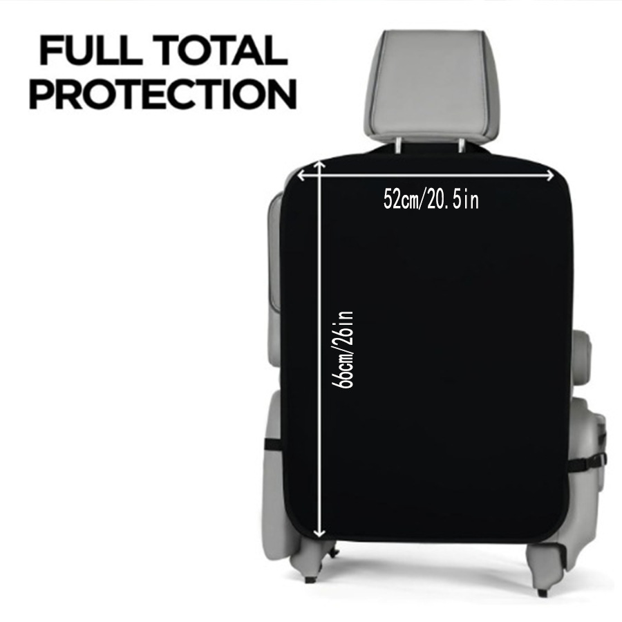 Car seat back protection cover transparent anti-dirty cushion 420D waterproof Oxford cloth child anti-kick pad cross-border