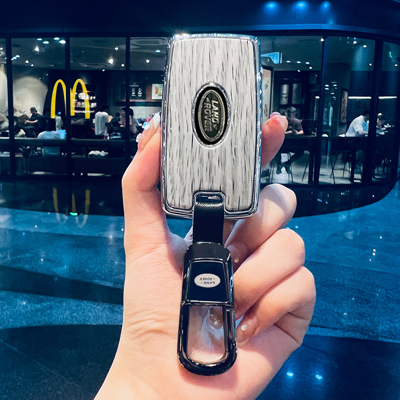 Car key bag | 无 Land Rover Range Rover - smart-b-style-pearl-white-car-logo-metal-buckle