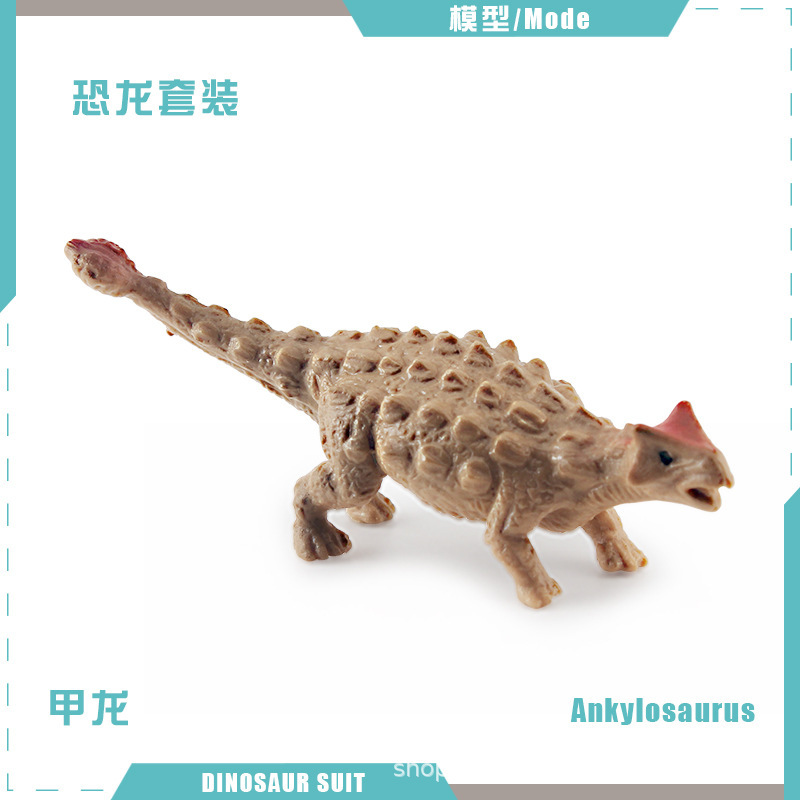 Modelos realistas de mini dinosaurios jurásicos transfronterizos: figuras de pterodáctilo, estegosaurio, parasaurolophus, velociraptor, therizinosaurus, ornithoraptor.