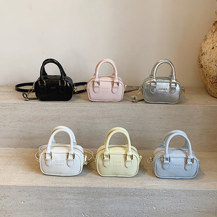 Bag Girl Crossbody Small Square Bag Fashionable All-match Letter Children's Handheld Crossbody Change Red Bag Parent-child Bag
