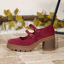 H 97849 Thick Sole Chunky Heel Sandals �ļ��ָ���Ь �羳