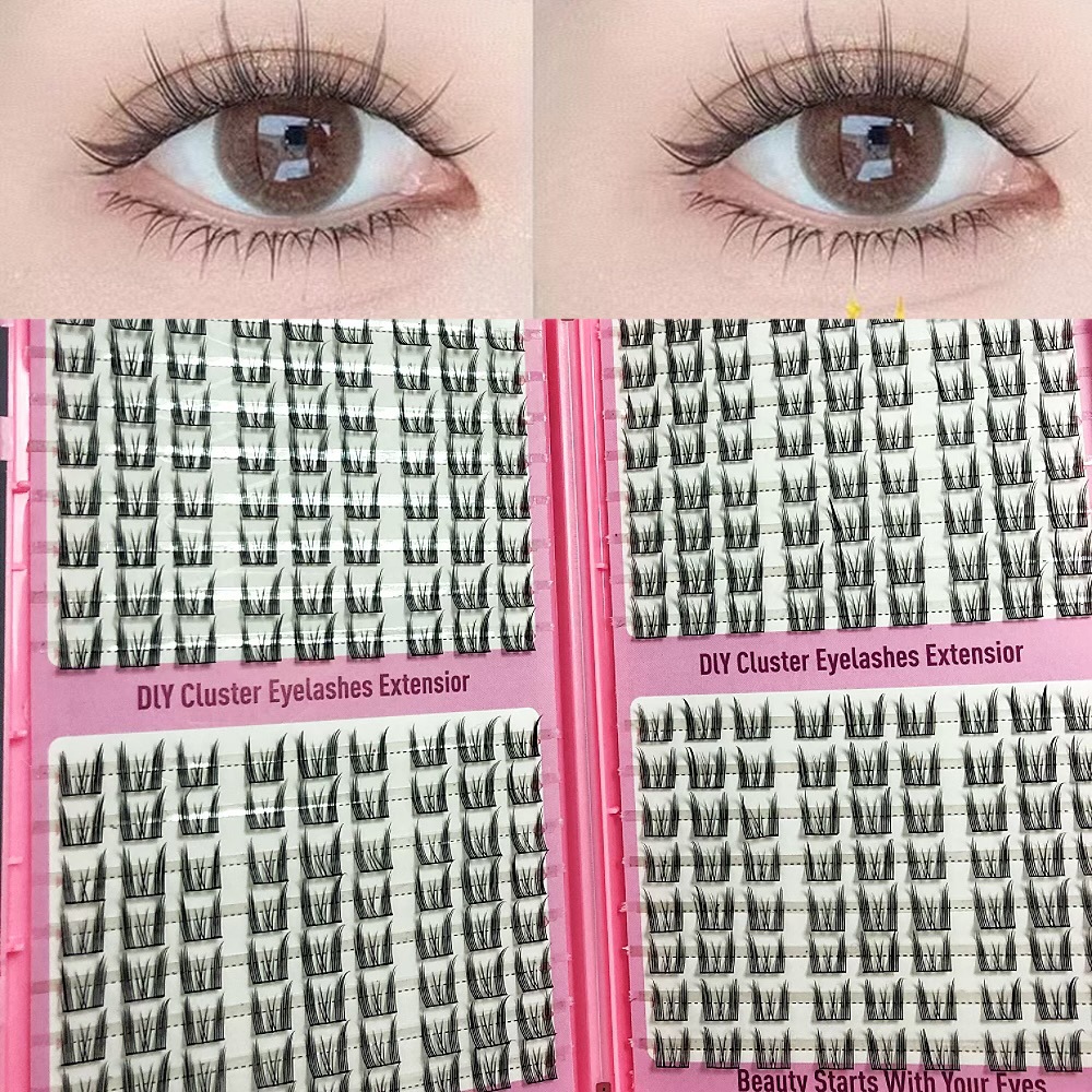 Transfronterizas pestañas falsas 30 - 100D comercio exterior caja de pestañas gruesas con pinzas de pegamento conjunto de pestañas falsas