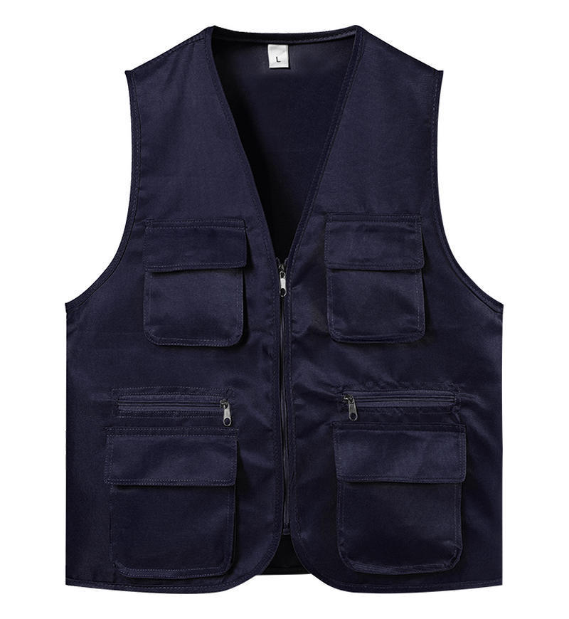 Ropa de trabajo voluntaria chaleco impresa tridimensional grupo de construcción voluntario chaleco voluntario publicidad de bienestar público bolsillo