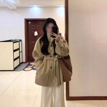 呢子大衣女2025新款秋冬季韩系小香风宽松小个子显瘦立领毛呢外套