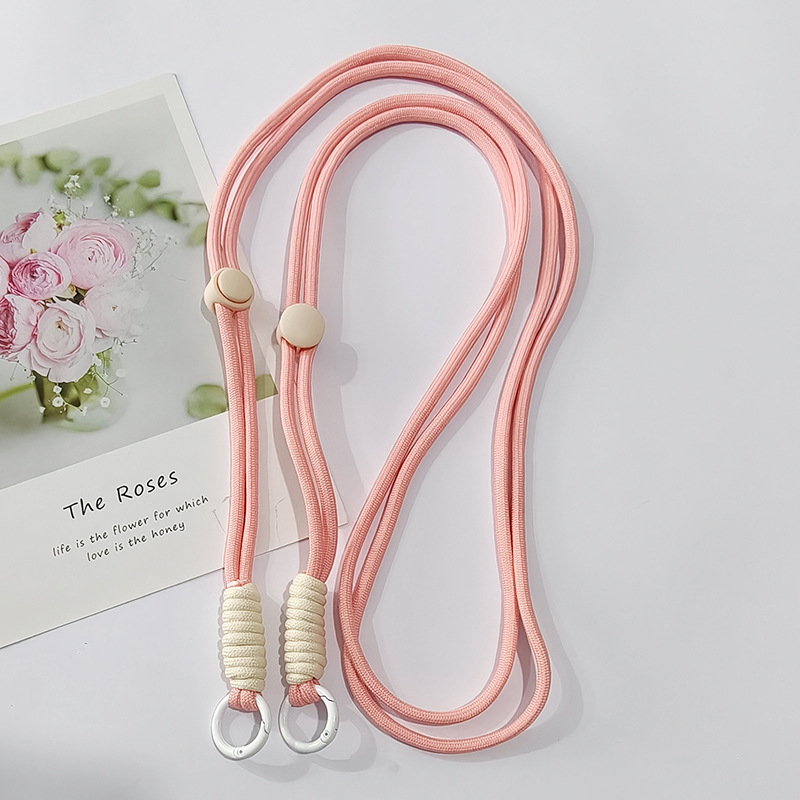 Cordón de teléfono móvil ajustable tejido anudado correa cuerda desmontable crossbody cuerda de teléfono móvil correa de teléfono móvil se puede llevar de vuelta