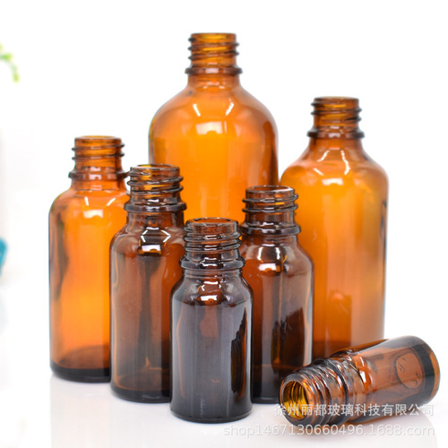 Bulk Tea Color Dropper Essential Oil Bottle, Scented Splitting Bottle, Small Dropper Bottle, Cosmetic Serum Vial, Empty Bottle, Light-Proof Glass Bottle