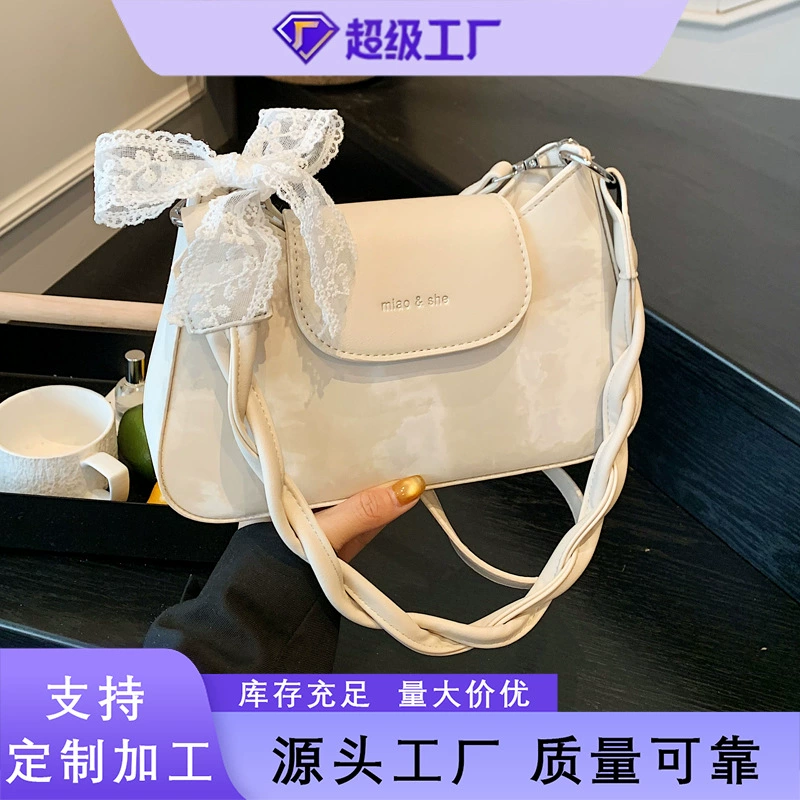 Популярная модная повседневная нишевая дизайнерская сумка для женщин, лето 2025, новая текстура, сумка через плечо, сумка на одно плечо, подмышечная сумка