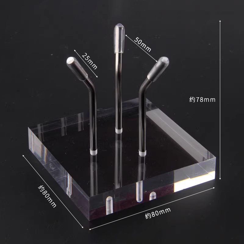 Base de acrílico 80 mm (plata)