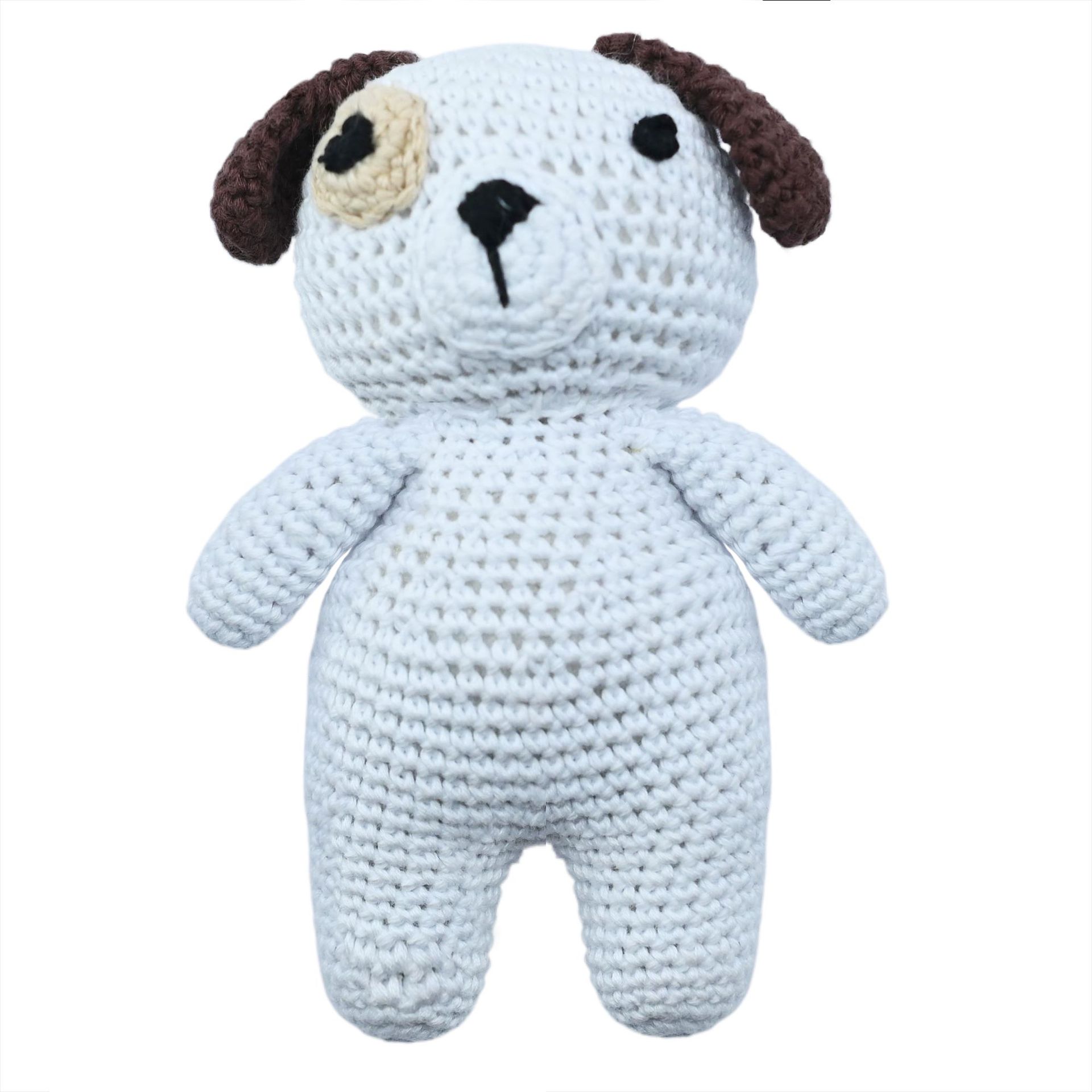 Nuevo estilo creativo tejido a mano ganchillo campana peluche muñeca caja de regalo animal de punto muñeca de bricolaje para niños