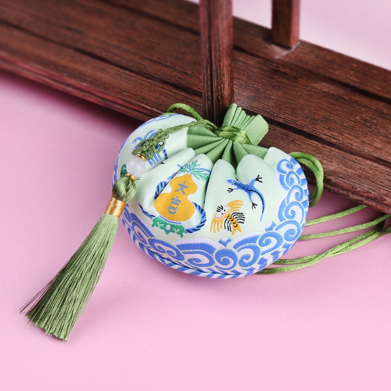 Dragon Boat Festival repelente de mosquitos bolsita de brocado bolsita vacía bolsita portátil antiguo coche colgante Dragon Boat Festival regalo