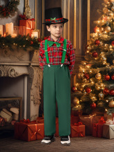 圣诞节服装 儿童演出服苏格兰风格背带裤节日校园派对舞台表演服