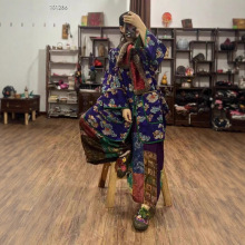 高端烫金工艺新国风盘扣金丝绒棉衣女时尚绗棉宽松休闲棉服外套女