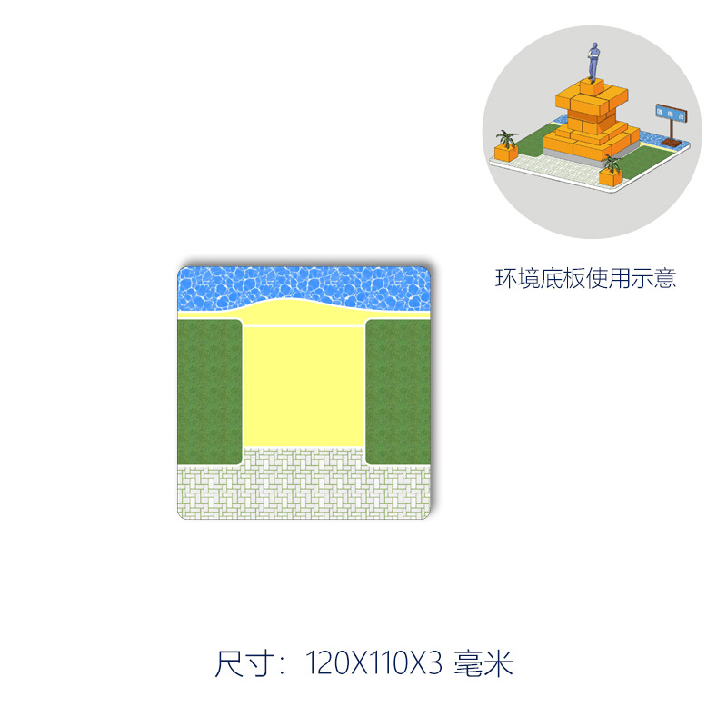 Окружающая опорная плита-маленькая