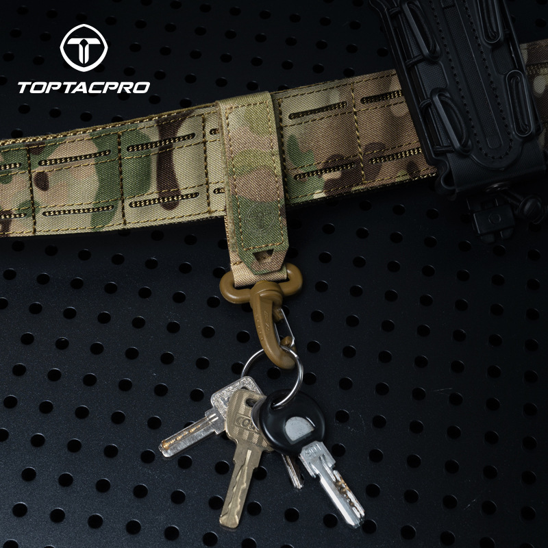 TOPTACPRO 벨크로 다목적 열쇠 고리 장갑 교수형 버클 부착 후크 매트 패브릭의 간단한 버전