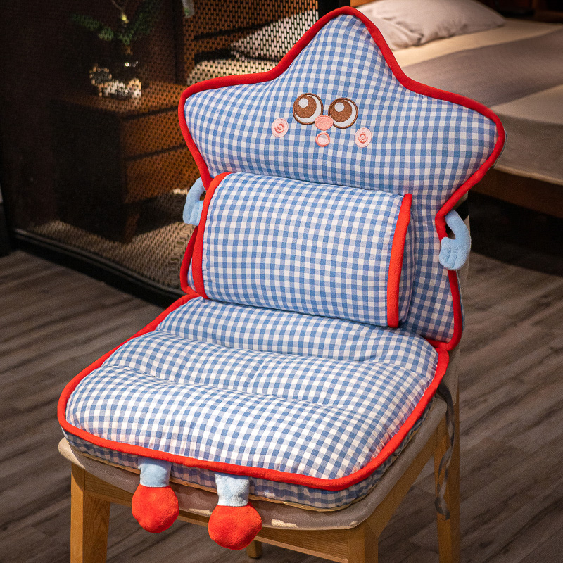 Cojín con Respaldar Térmico Eléctrico de Peluche para Oficina