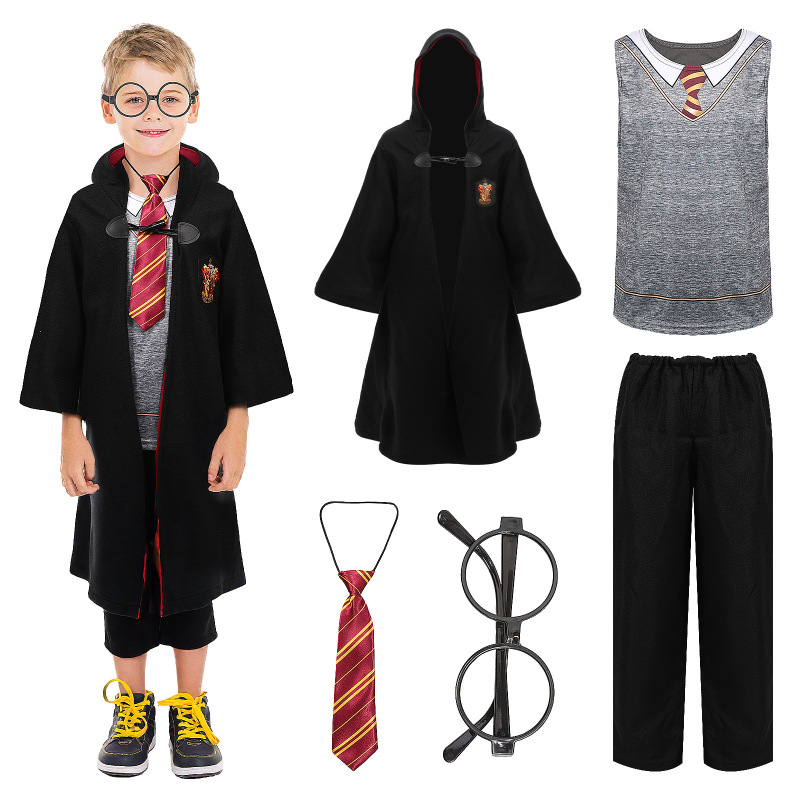 Harry Potter Academy Robes, Peripheral Costumes, Halloween Performance Magic Robes, Cos Costumes, Wizard Robes, Cloaks