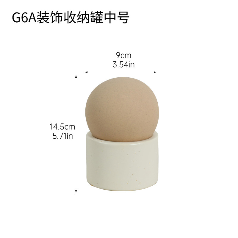 Tanque de almacenamiento de cerámica nórdica moderna, tanque de almacenamiento, frasco decorativo, tocador, joyero, expansión, contenedor de piedra fragante, decoración