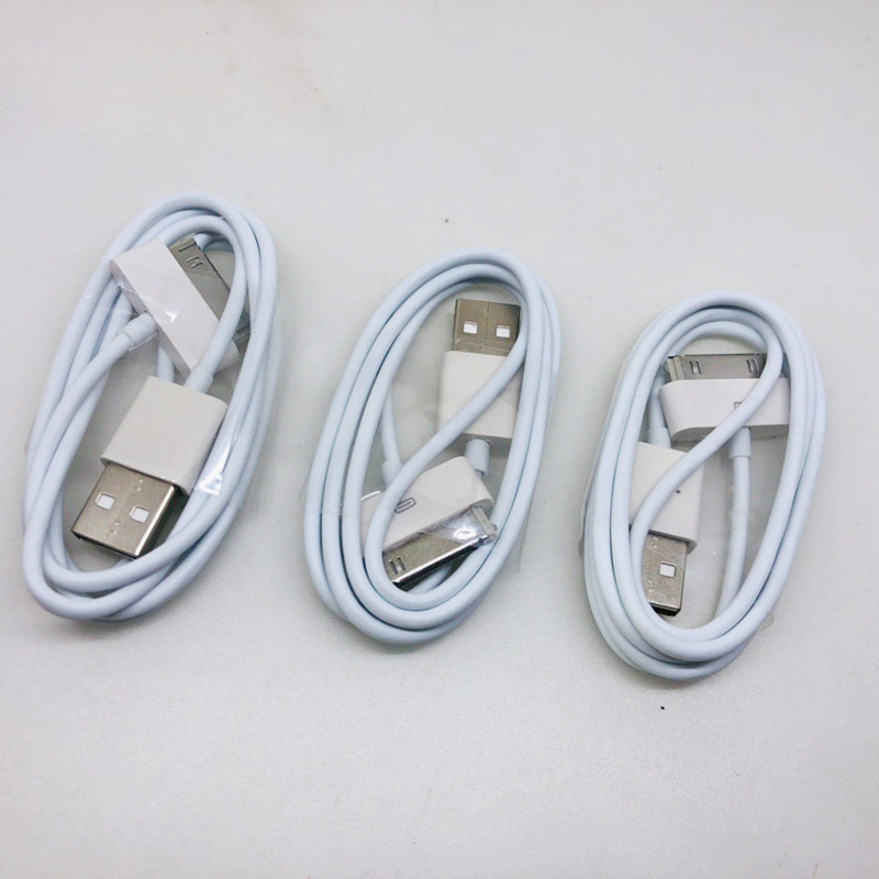 Suitable for Apple 4S Mobile Phone Data Cable Iphone4 Power Charging Cable 1m Old-Fashioned 4Th Generation 6-Pin Data Cable