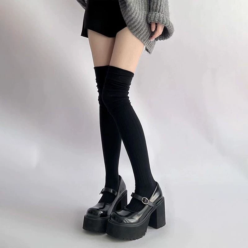 Гольфы до колена, весна–лето, стекающиеся гетры, one size, несколько цветов