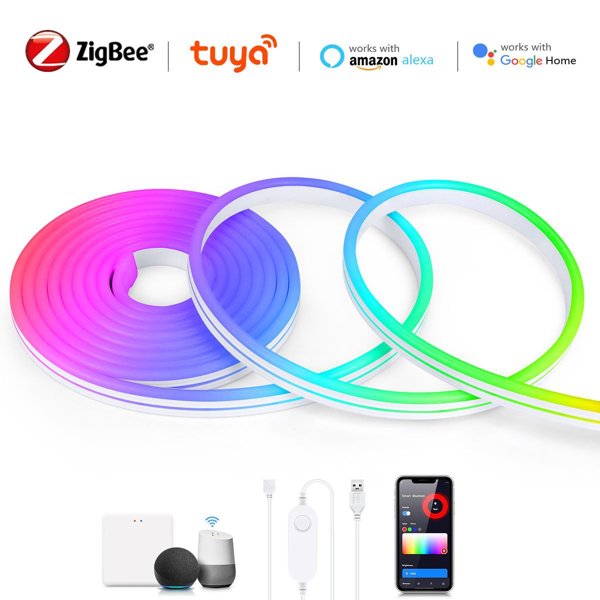 Smart silicone tubular collar
