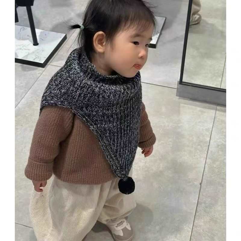 韩版童装女童毛衣秋冬披肩针织2025新款洋气宝宝儿童开衫加厚保暖