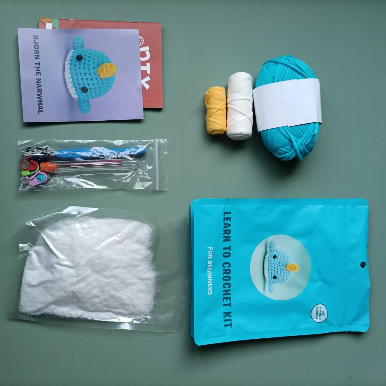 동물 코바늘 인형 만들기 DIY 뜨개질 재료 키트