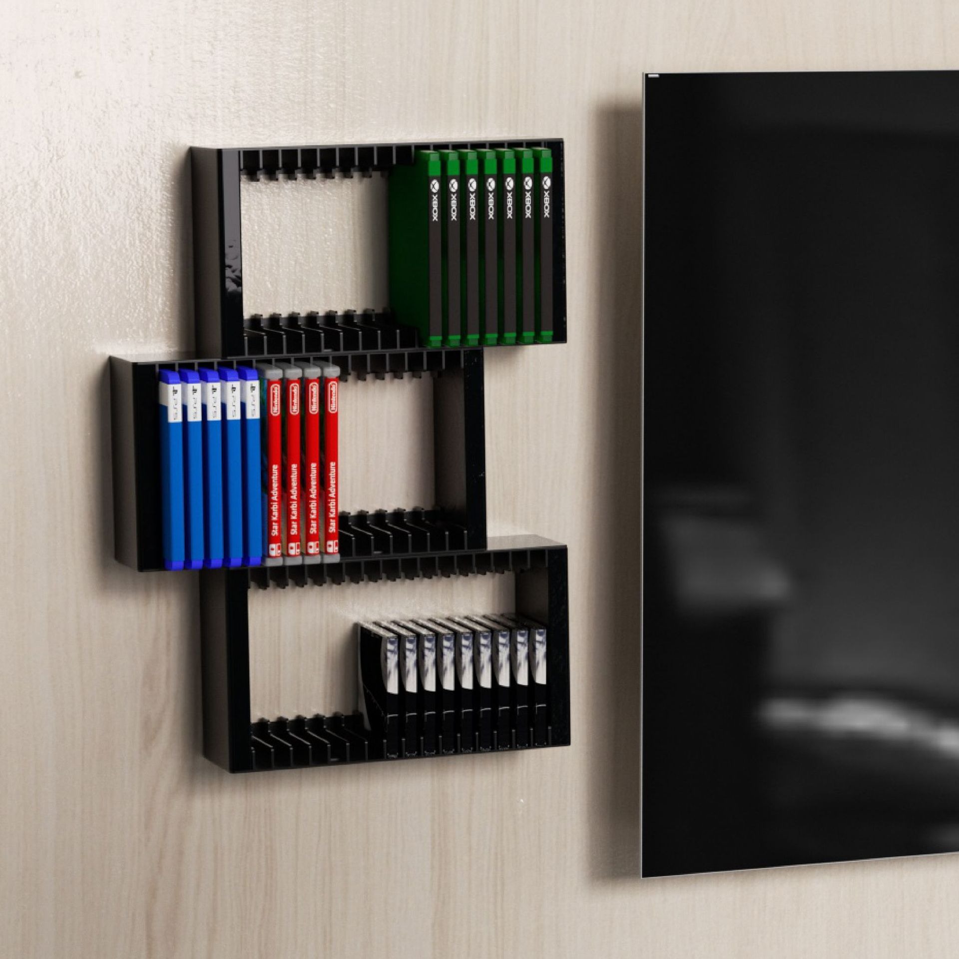 PS4PS5 disc storage rack wall-mounted game console ps5 game disc storage rack