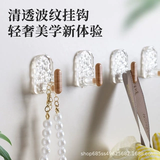 轻奢家用挂钩强力粘钩卫生间免打孔粘贴挂钩浴室门后无痕毛巾挂钩