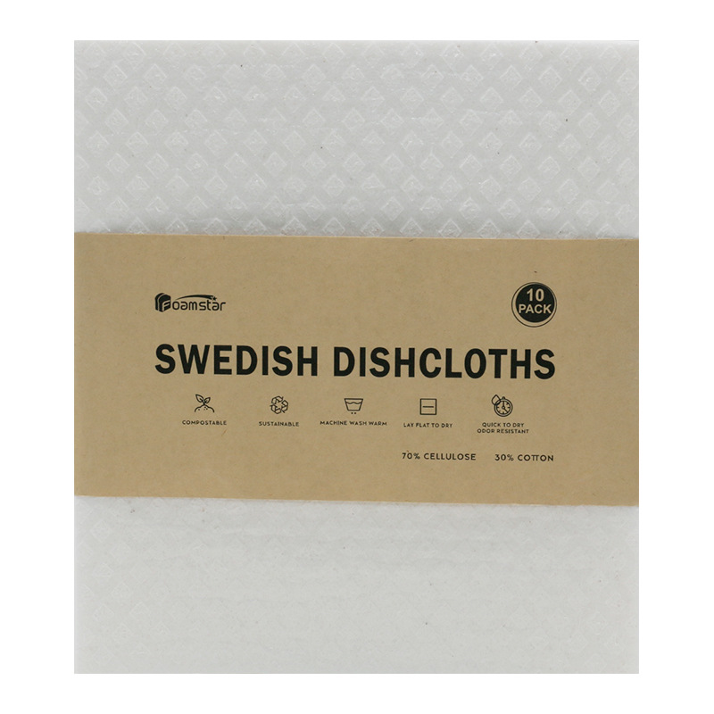 Leche de madera alemana transfronteriza, paño de algodón, color, pulpa de madera, esponja de algodón, estropajo, suministros de limpieza de cocina, paño de cocina, paño de cocina