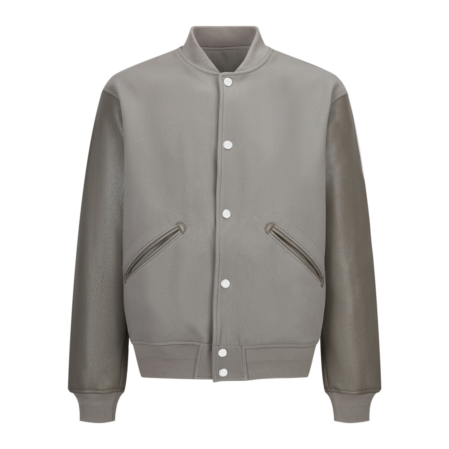 Nanyou Direct Supply: Ceiling-High D-Family Embroidered Letter Logo Patchwork Suede Loose Baseball Jacket for Men and Women