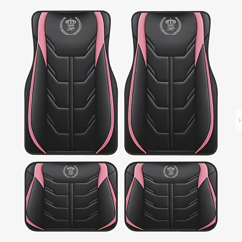 TEMU retro estilo nórdico alfombra de pie de coche alfombra de cuatro piezas tapete resistente a las manchas almohadilla de pie Amazon TEMU al por mayor