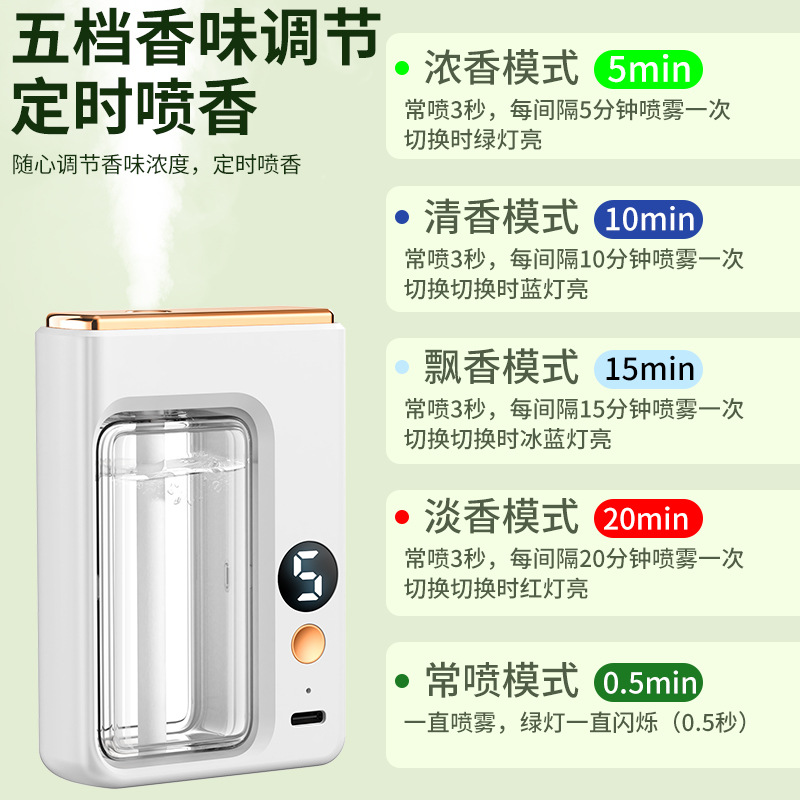 Aromatherapy machine automatic fragrance sprayer household air humidifier freshener toilet deodorant fragrance machine bedroom fragrance diffuser