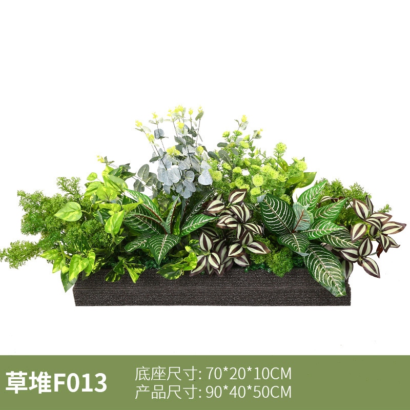 擬似緑植造景花溝花箱装飾偽植物の組み合わせは、バイオニクスの草花の室内外の景観装飾を遮断します。|undefined