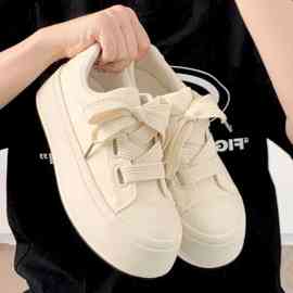 配裙子纯白小白鞋子女2023夏季新款小众休闲板鞋百搭潮ins帆布鞋